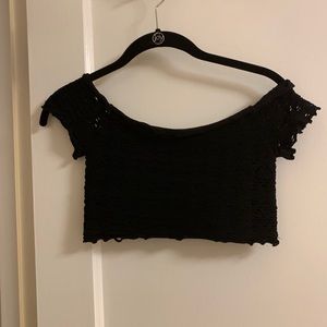 Black crop top
